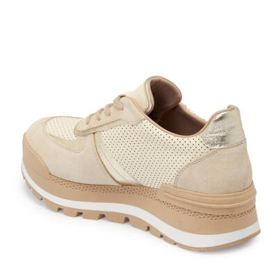 Bej Deri Kadın Sneaker - K24S1AY67521-A25 - 2
