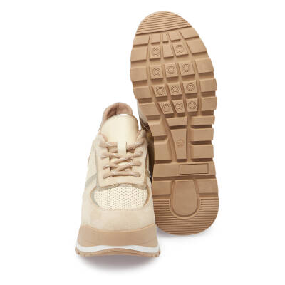Bej Deri Kadın Sneaker - K24S1AY67521-A25 - 4