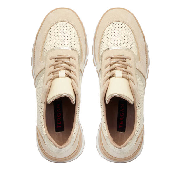 Bej Deri Kadın Sneaker - K24S1AY67521-A25 - 5