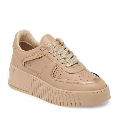 Bej Deri Kadın Sneaker - K24S1AY67535-B22 