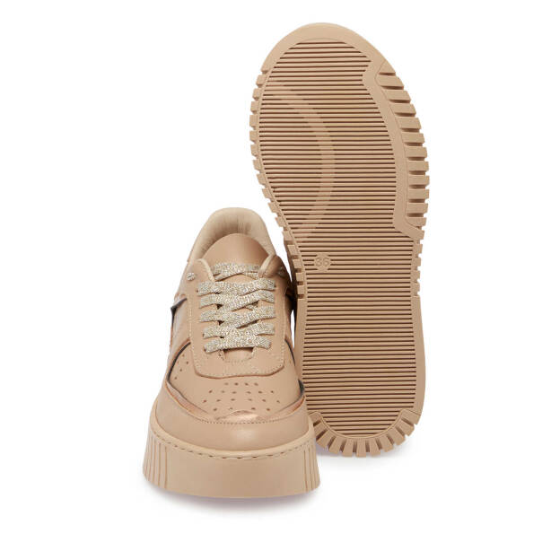 Bej Deri Kadın Sneaker - K24S1AY67535-B22 - 4