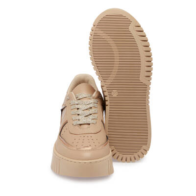 Bej Deri Kadın Sneaker - K24S1AY67535-B22 - 4