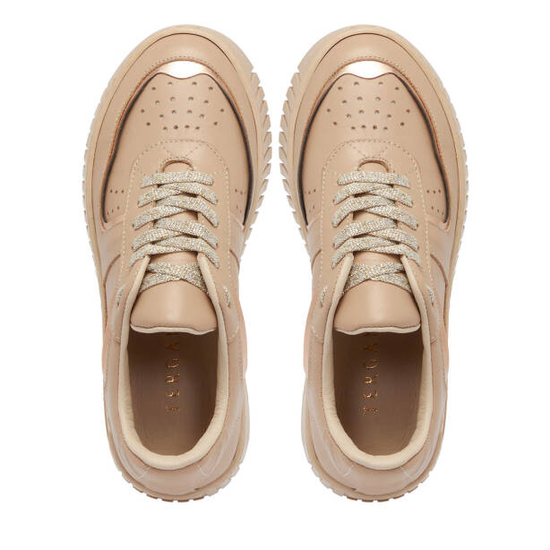 Bej Deri Kadın Sneaker - K24S1AY67535-B22 - 5