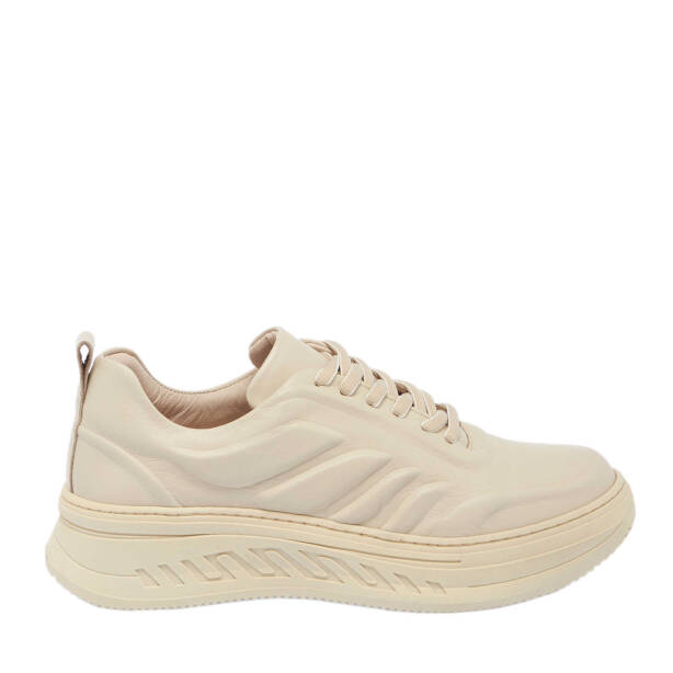 Bej Deri Kadın Sneaker - K24S1AY67552-A25 - 3