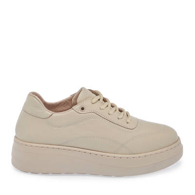 Bej Deri Kadın Sneaker - K24S1AY67554-A25 - 3