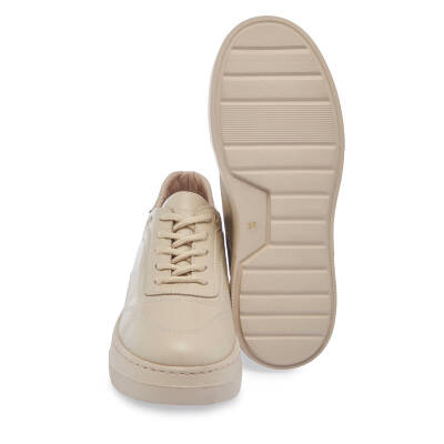Bej Deri Kadın Sneaker - K24S1AY67554-A25 - 4