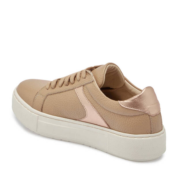 Bej Deri Kadın Sneaker - K24S1AY67569-T8Z - 2