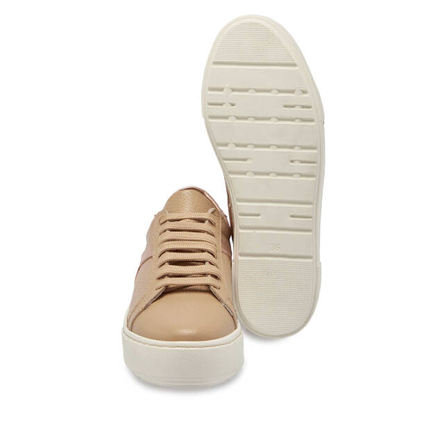 Bej Deri Kadın Sneaker - K24S1AY67569-T8Z - 4