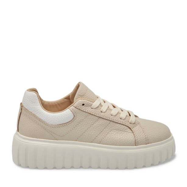 Bej Deri Kadın Sneaker - K24S1AY67595-B19 - 3