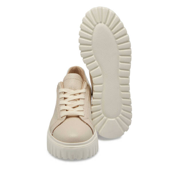 Bej Deri Kadın Sneaker - K24S1AY67595-B19 - 4