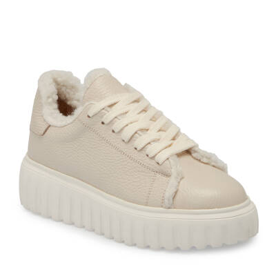 Bej Deri Kadın Sneaker - K24S1AY67596-B19 - 1