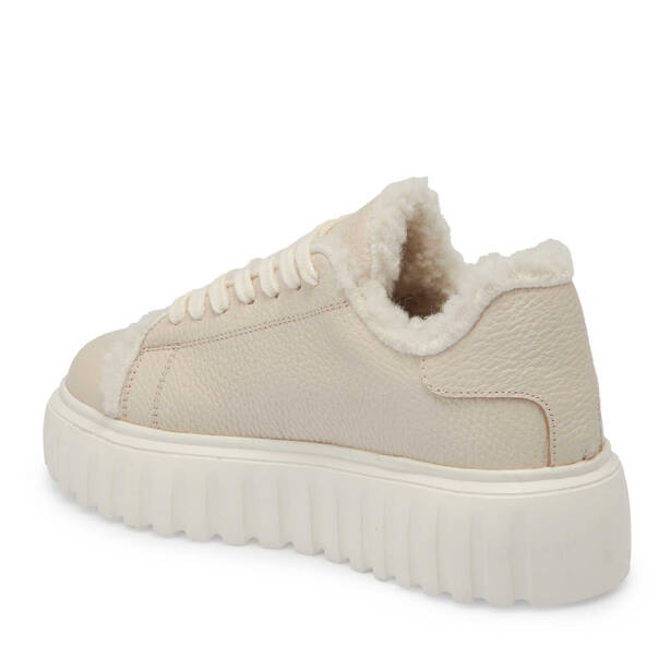 Bej Deri Kadın Sneaker - K24S1AY67596-B19 - 2