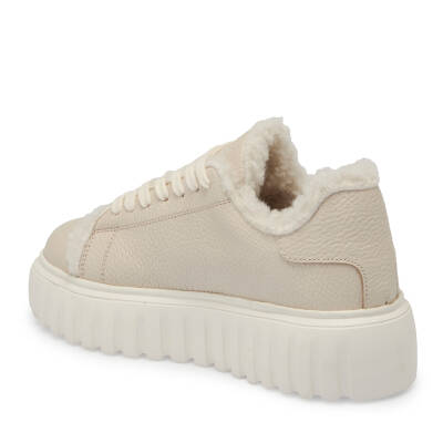 Bej Deri Kadın Sneaker - K24S1AY67596-B19 - 2