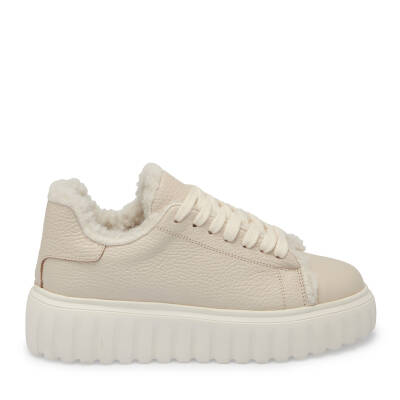 Bej Deri Kadın Sneaker - K24S1AY67596-B19 - 3