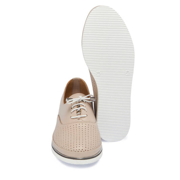 Bej Hakiki Deri Kadın Sneaker - K25I1AY67770-Q5Q - 4