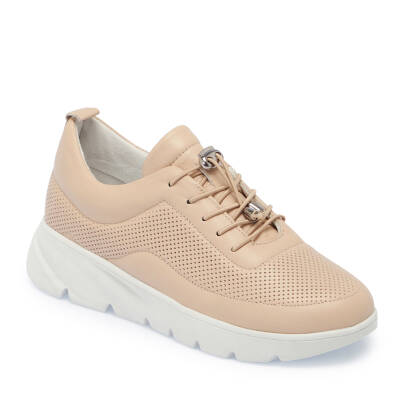  Bej Deri Kadın Sneaker - K25I1AY67822-A25 