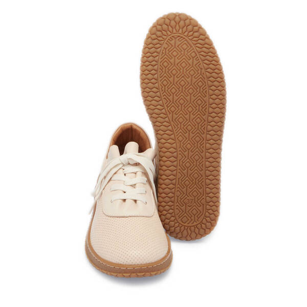 Bej Hakiki Deri Kadın Sneaker - K25I1AY67924-A25 - 4