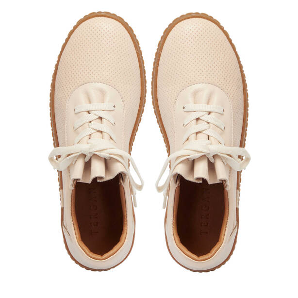 Bej Hakiki Deri Kadın Sneaker - K25I1AY67924-A25 - 5