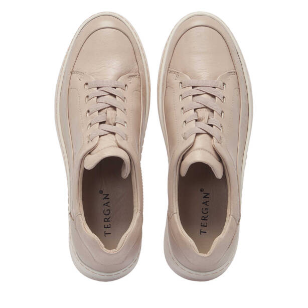 Bej Hakiki Deri Kadın Sneaker - K25I1AY67939-Q5Q - 5