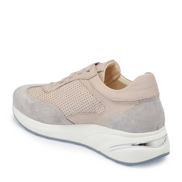 Bej Hakiki Deri Kadın Sneaker - K25I1AY67940-Q5Q - 3