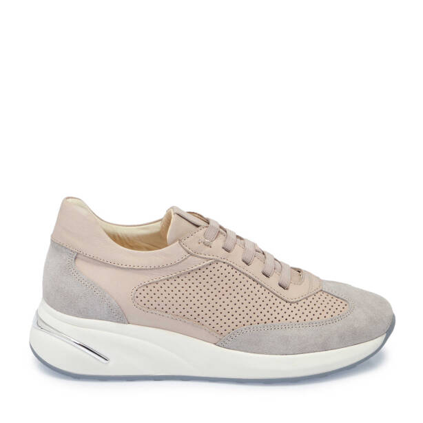 Bej Hakiki Deri Kadın Sneaker - K25I1AY67940-Q5Q - 1