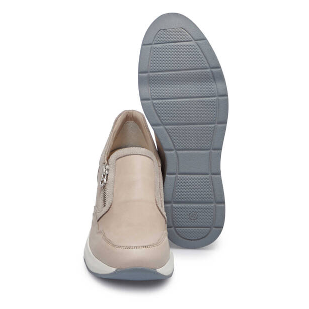 Bej Hakiki Deri Kadın Sneaker - K25I1AY67942-Q5Q - 4