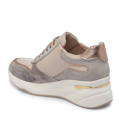 Bej Deri Kadın Sneaker - K25I1AY67943-Q5Q - 2
