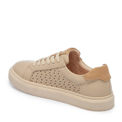 Bej Deri Kadın Sneaker - K25I1AY67949-B19 - 2