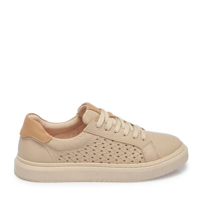 Bej Deri Kadın Sneaker - K25I1AY67949-B19 - 3