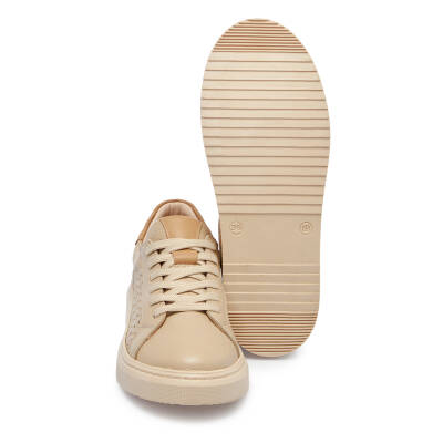 Bej Deri Kadın Sneaker - K25I1AY67949-B19 - 4
