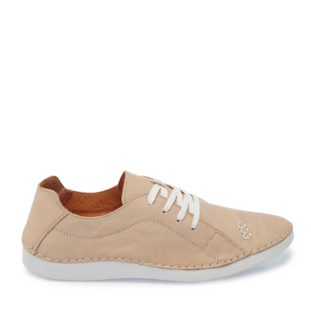 Bej Hakiki Deri Kadın Sneaker - K25I1AY68013-A25 - 1