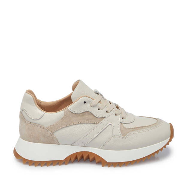 Bej Deri Kadın Sneaker - K25I1AY68034-A25 - 3