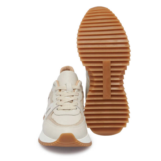 Bej Deri Kadın Sneaker - K25I1AY68034-A25 - 4