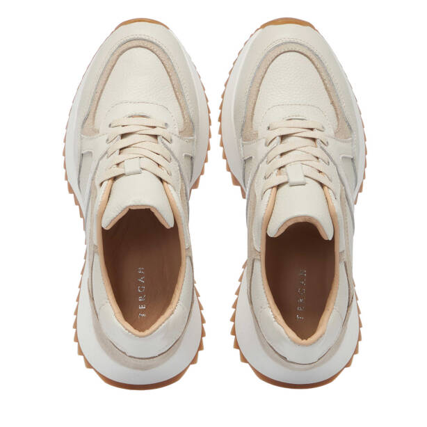 Bej Deri Kadın Sneaker - K25I1AY68034-A25 - 5