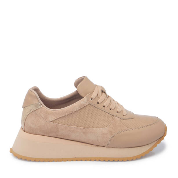 Bej Deri Kadın Sneaker - K25I1AY68039-A25 - 3