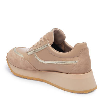 Bej Deri Kadın Sneaker - K25I1AY68053-A25 - 2