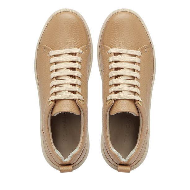 Bej Hakiki Deri Kadın Sneaker - K25S1AY68140-T8Z - 5