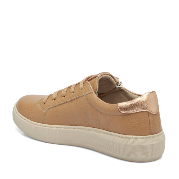 Bej Hakiki Deri Kadın Sneaker - K25S1AY68141-T8Z - 3