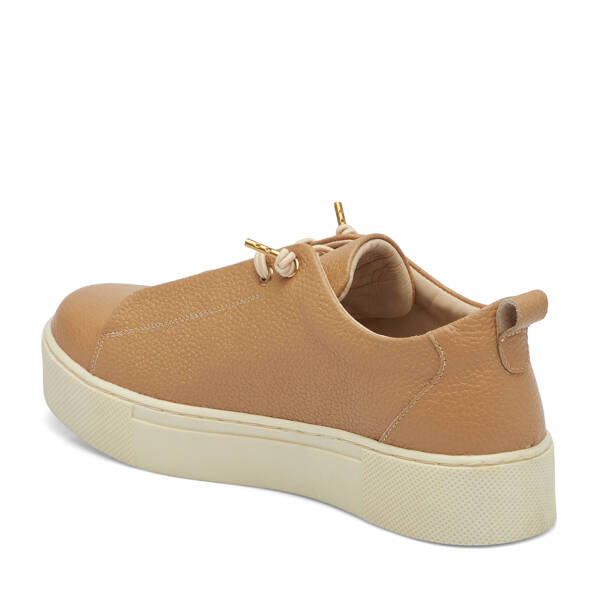 Bej Hakiki Deri Kadın Sneaker - K25S1AY68142-T8Z - 3