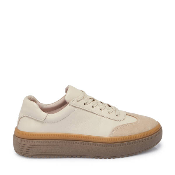 Bej Deri Kadın Sneaker - K25S1AY68168-A25 - 3