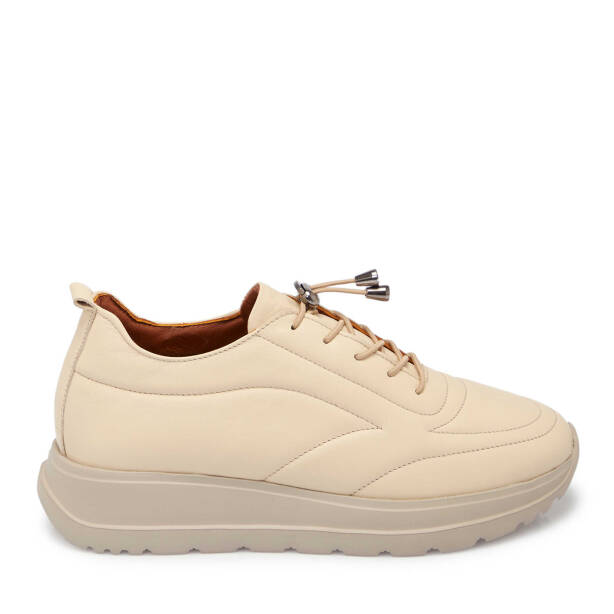 Bej Deri Kadın Sneaker - K25S1AY68169-A25 - 3