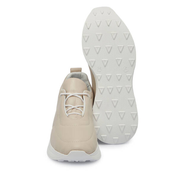 Bej Deri Kadın Sneaker - K25S1AY68201-A25 - 4