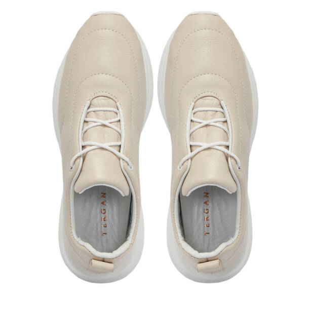 Bej Deri Kadın Sneaker - K25S1AY68201-A25 - 5