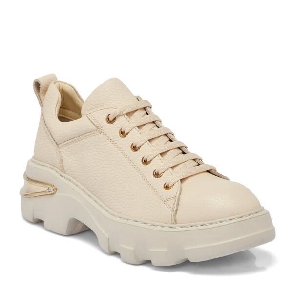 Bej Deri Kadın Sneaker - K25S1AY68316-A25 - 1