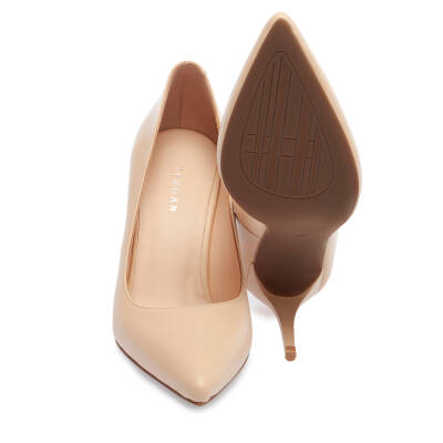 Bej Deri Kadın Stiletto - K24S1AY67599-A25 - 4