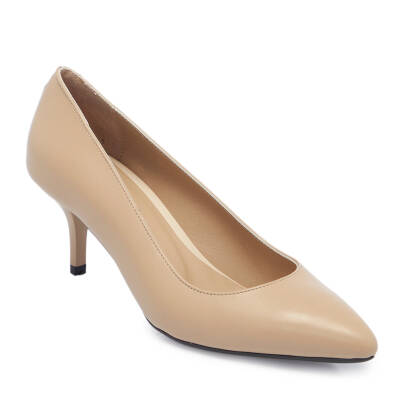 Bej Deri Kadın Stiletto - K24S1AY67737-B22 