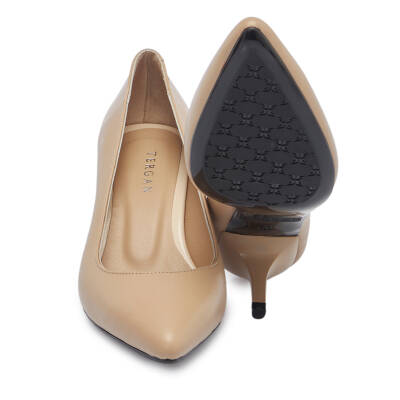 Bej Deri Kadın Stiletto - K24S1AY67737-B22 - 4