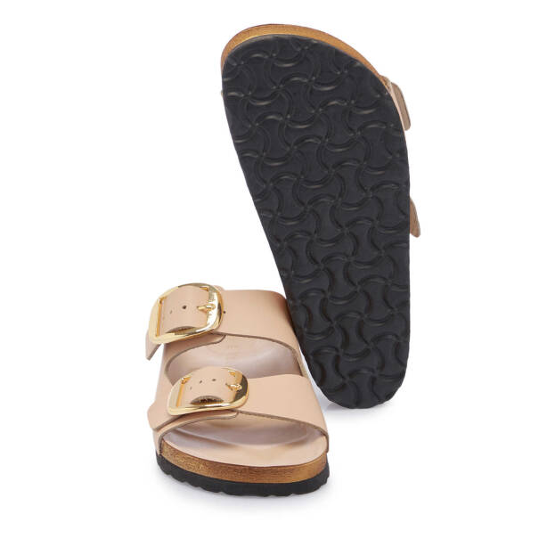 Bej Hakiki Deri Kadın Terlik - K25Y1TR67999-A25 - 4