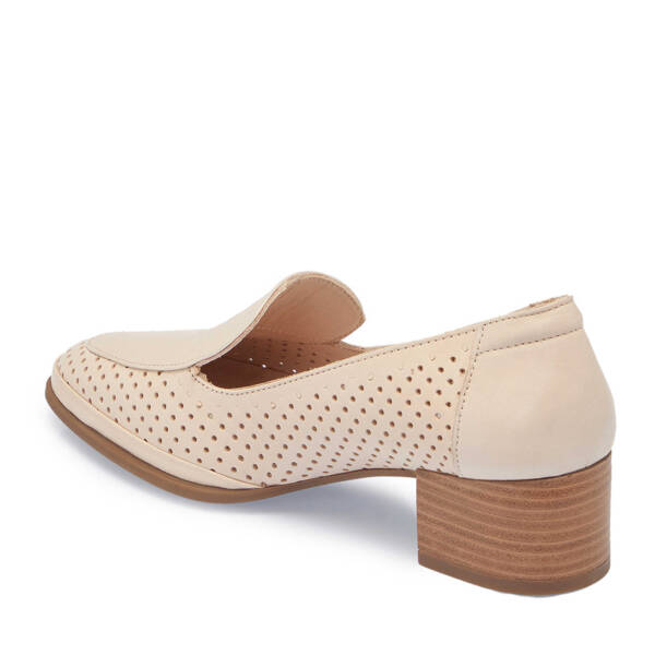 Bej Hakiki Deri Kadın Topuklu Ayakkabı - K25I1AY67833-A25 - 3