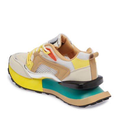  Bej Deri-Tekstil Kadın Sneaker - K24I1AY67333-A25 - 2